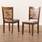 Baxton Studio Olympia Modern Grey Fabric and Walnut Brown Finished Wood 2-Piece Dining Chair Set 231-2PC-13182-ZORO - alternate 2